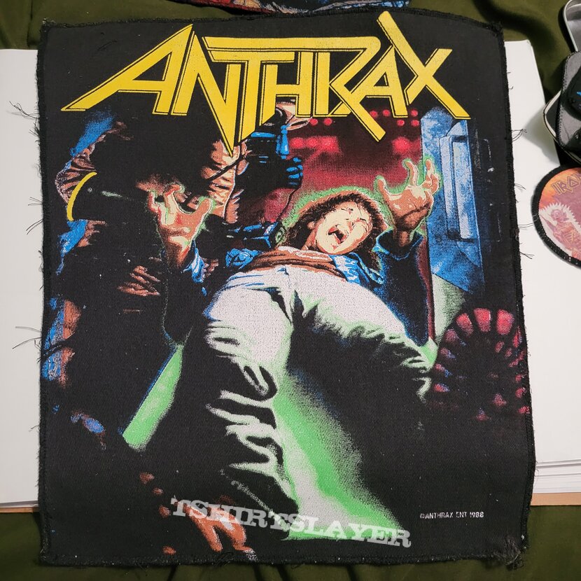 Anthrax 1988 spreading the disease back patch