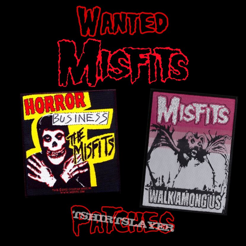 Misfits Wanted Patches