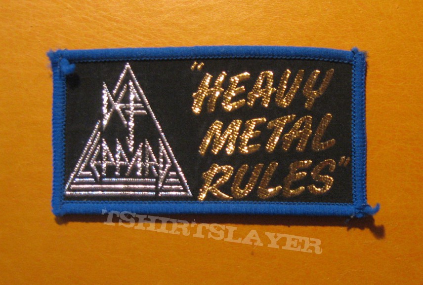 DEF LEPPARD &quot;Heavy Metal Rules&quot; patch