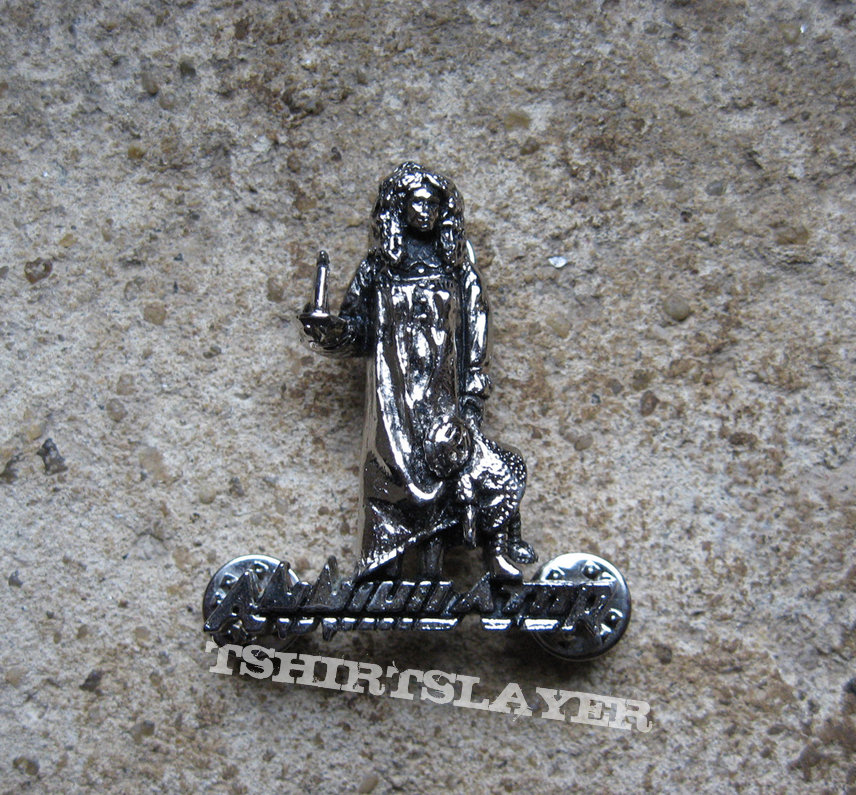 ANNIHILATOR Alice In Hell original cast pewter badge