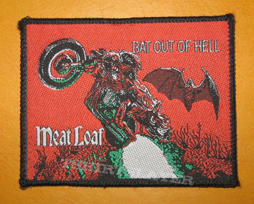 MEAT LOAF &quot;Bat Out Of Hell - cover&quot; original woven patch