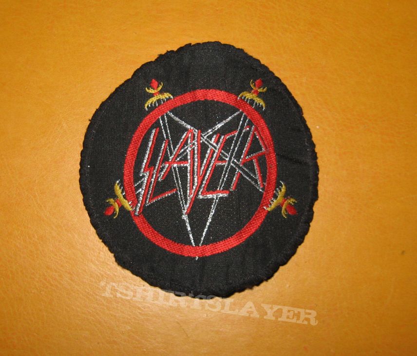 SLAYER Show No Mercy (logo) original woven circle patch