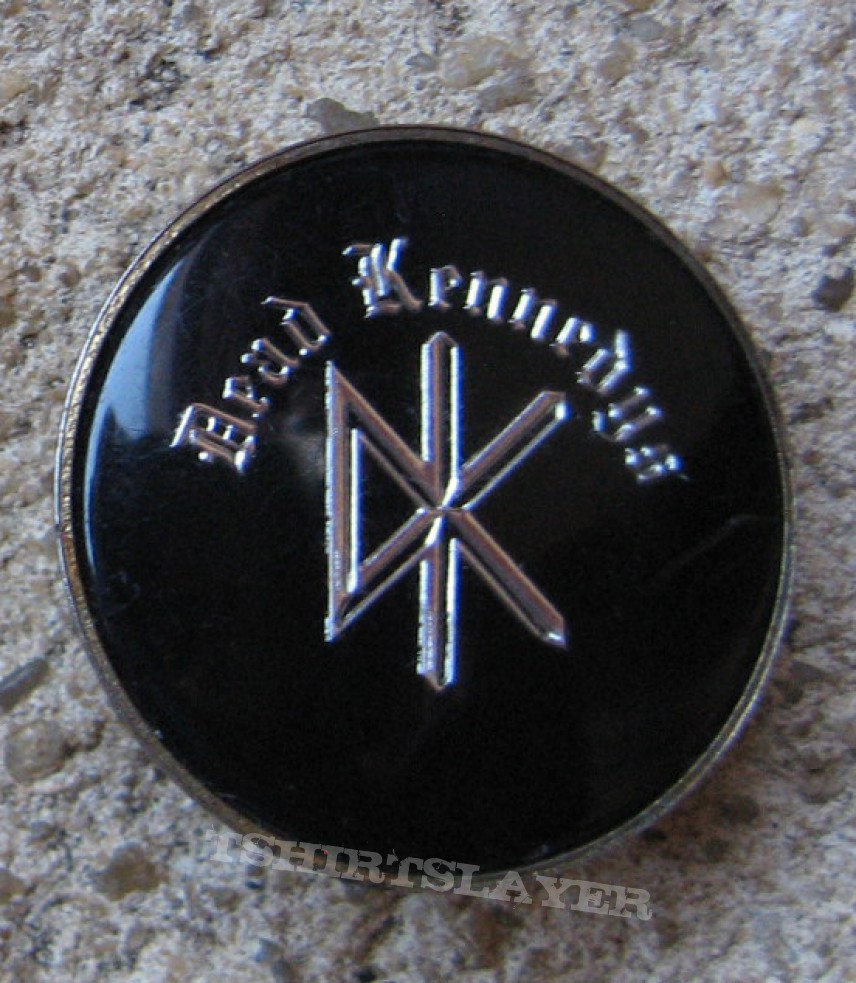 DEAD KENNEDYS Silver logo vintage crystal/enameled badge