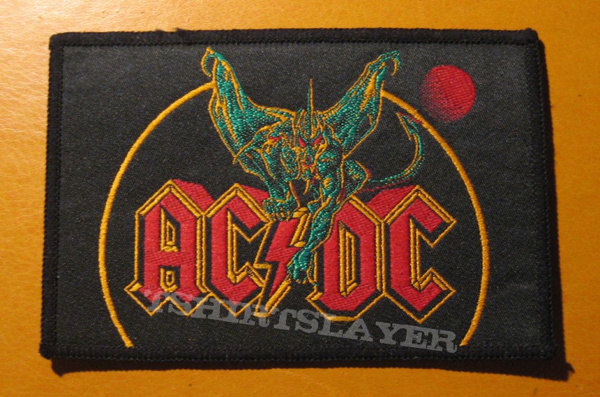 AC/DC &quot;Monsters of Rock - Donington 1981 dragon&quot; (golden outline) patch