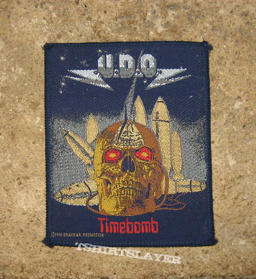 U.D.O. Timebomb original woven patch U.D.O. Timebomb original woven patch