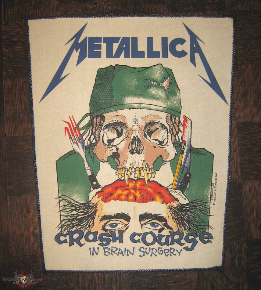 METALLICA Crash Course In Brain Surgery original backpatch