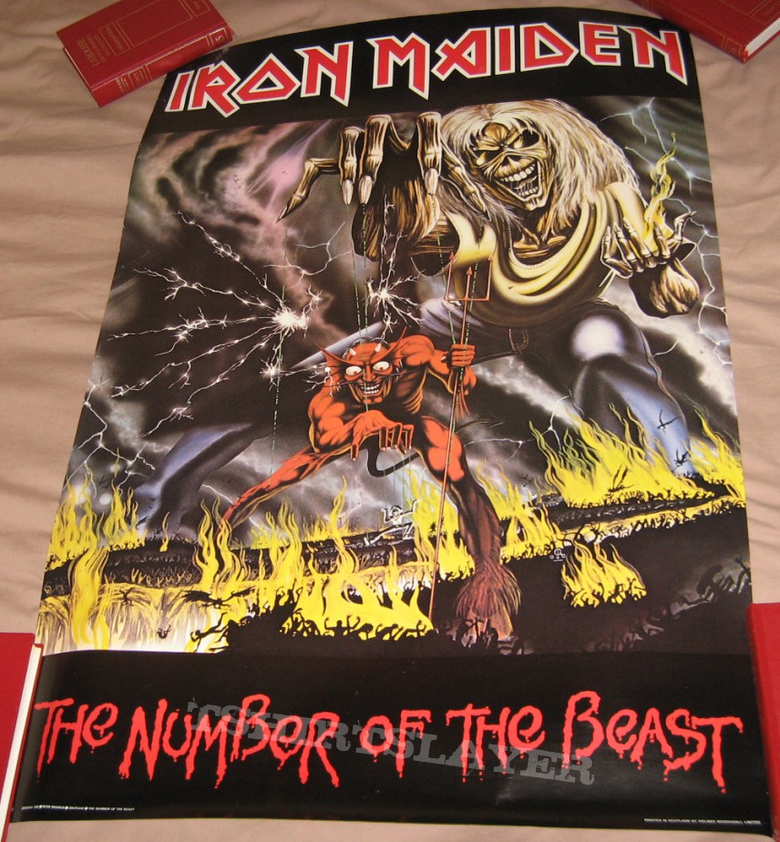 IRON MAIDEN "The Number Of The Beast" 1982 original poster | TShirtSlayer  TShirt and BattleJacket Gallery