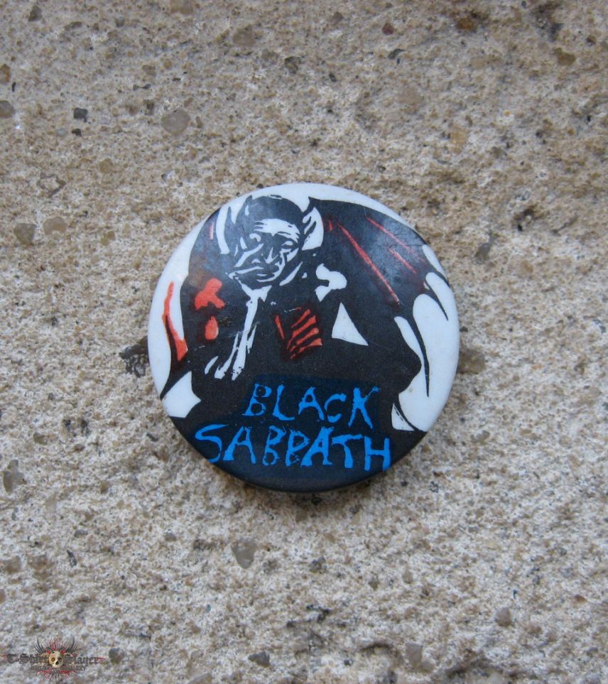 BLACK SABBATH thinking demon vintage button