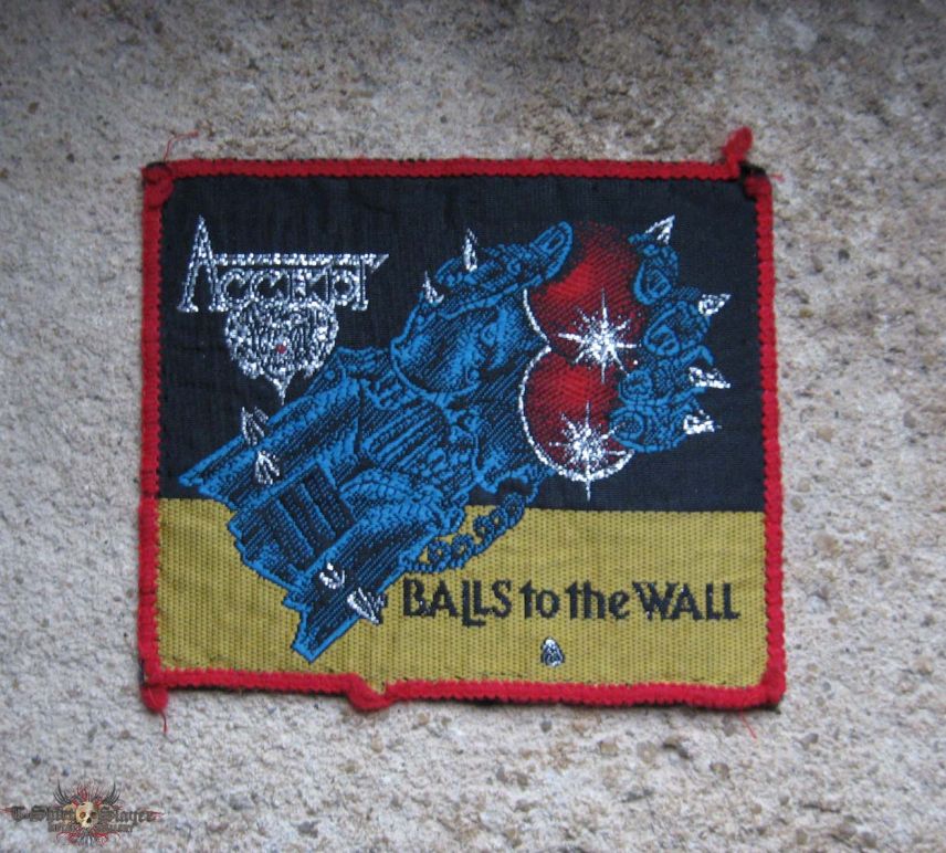 ACCEPT Balls To The Wall original woven patch (red border)