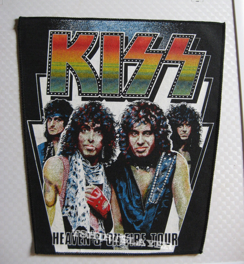 KISS Heaven&#039;s On Fire Tour vintage backpatch
