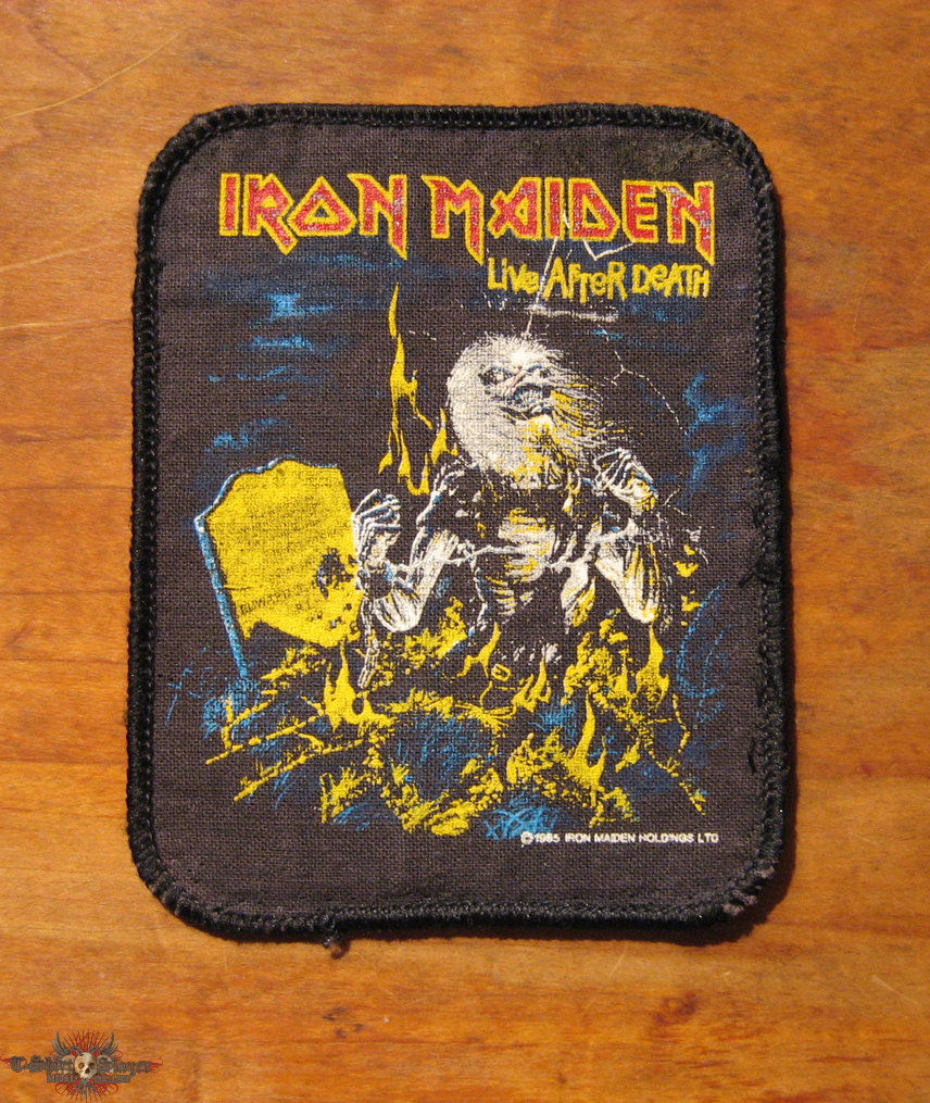 IRON MAIDEN Live After Death original printed patch