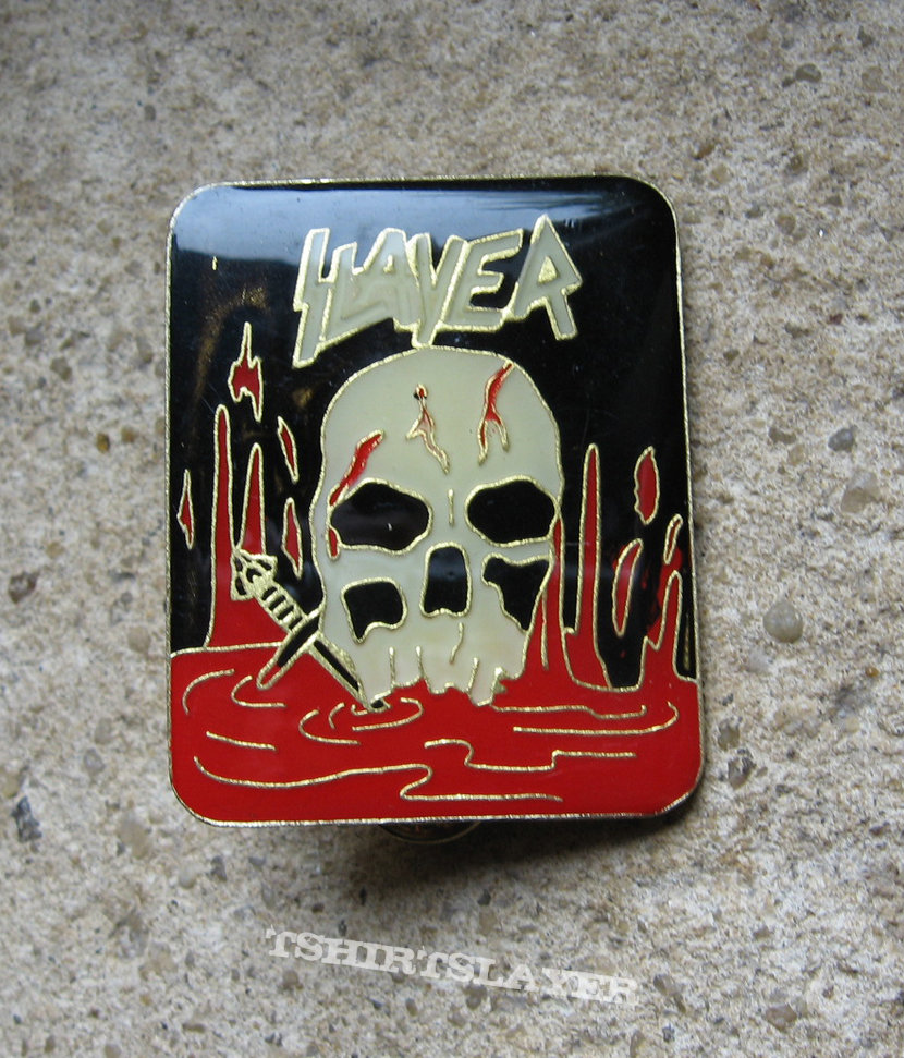 SLAYER South Of Heaven BIG original pin back