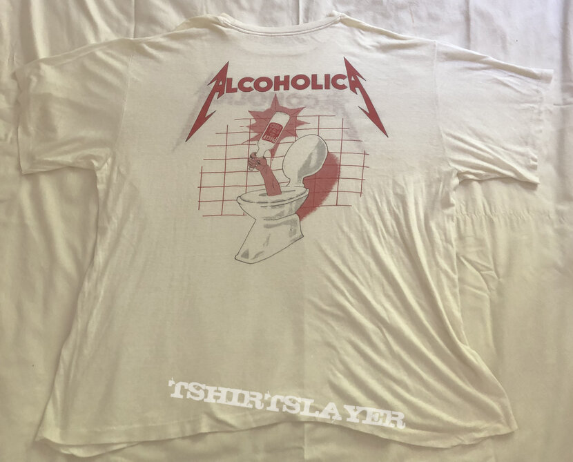 METALLICA Alcoholica 100° Proof vtg t-shirt