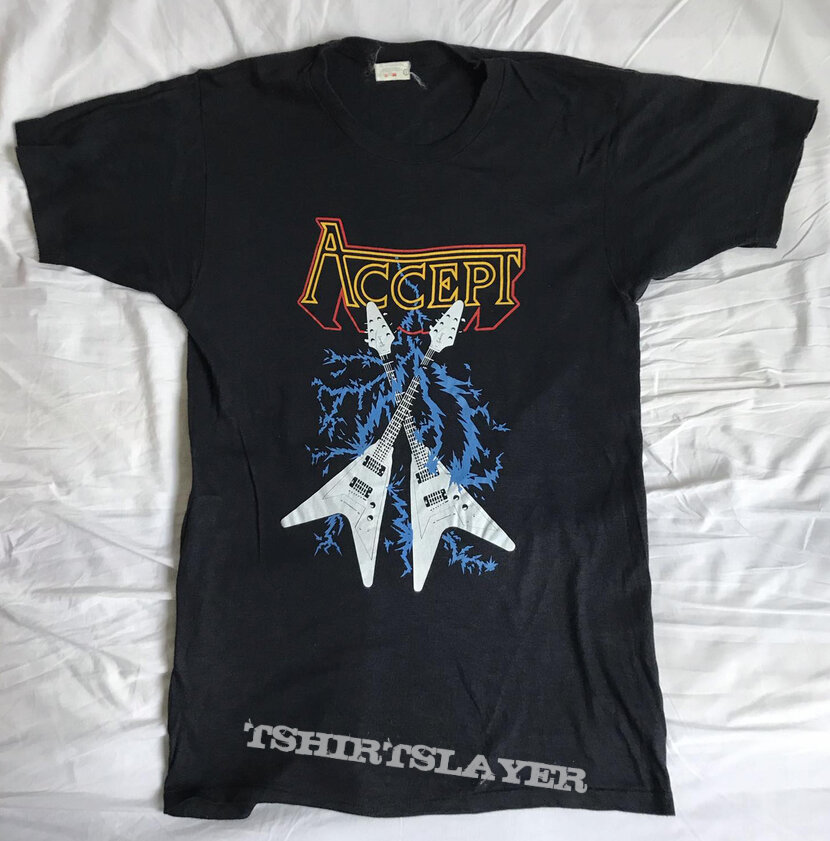 ACCEPT meets DIRE STRAITS vtg tee (c1980): WTF shirt of the day