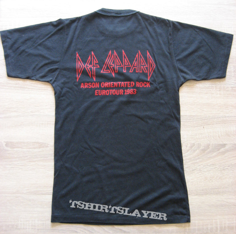 DEF LEPPARD original Pyromania / Eurotour 1983 t-shirt