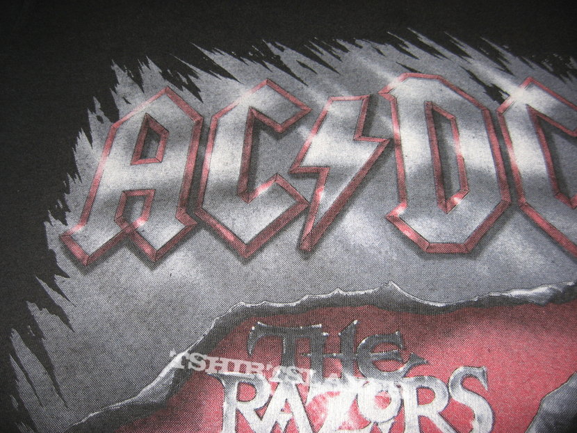 AC/DC The Razor&#039;s Edge EU tour original t-shirt