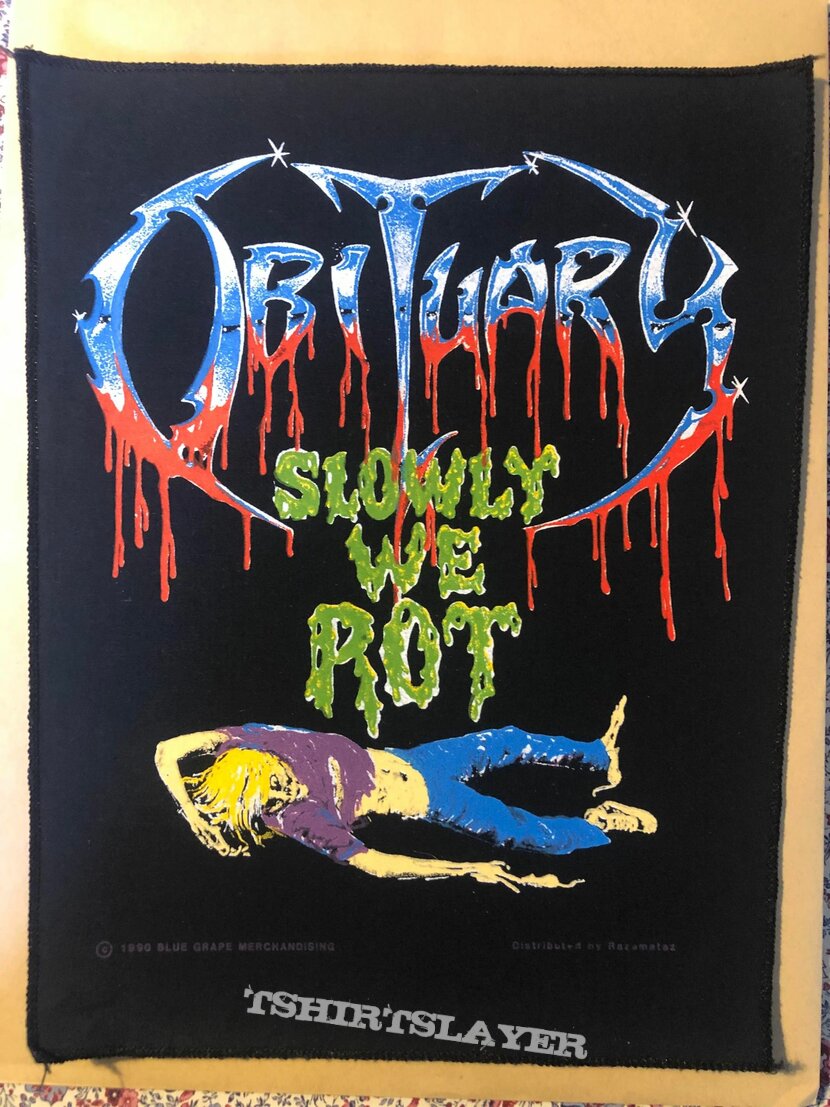 OBITUARY Slowly We Rot original backpatch