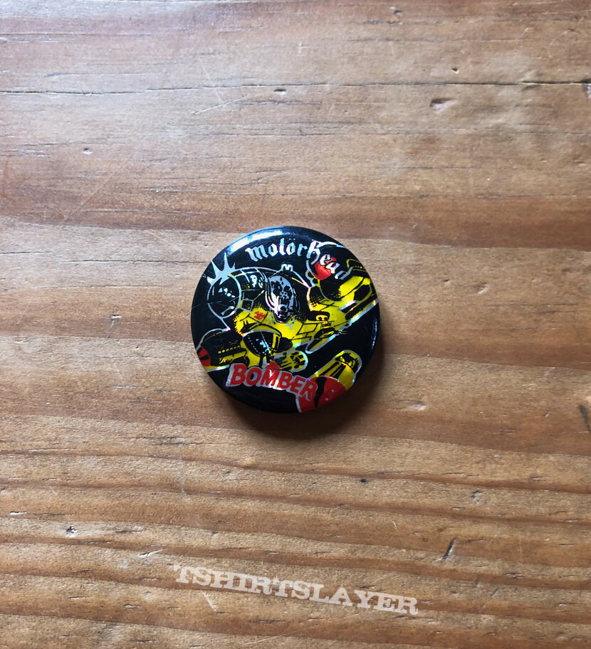 Motörhead MOTÖRHEAD Bomber vtg prismatic button