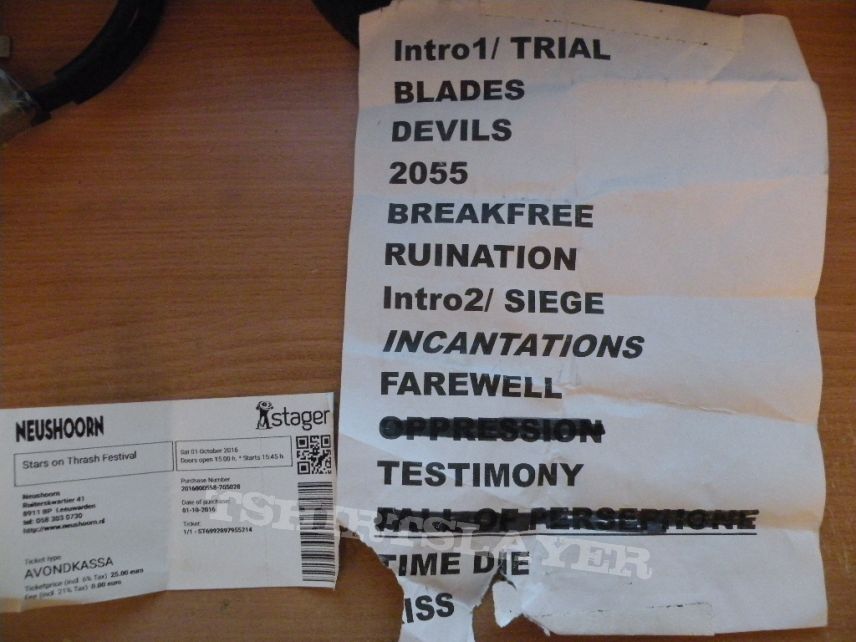 Satan setlist 2016