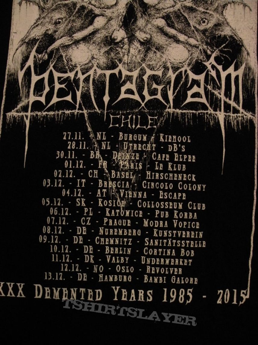 Pentagram (Chile) Pentagram 2015 European tourshirt