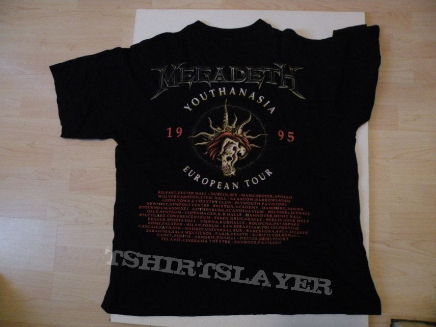 Megadeth- Youthanasia 1995 European tourshirt