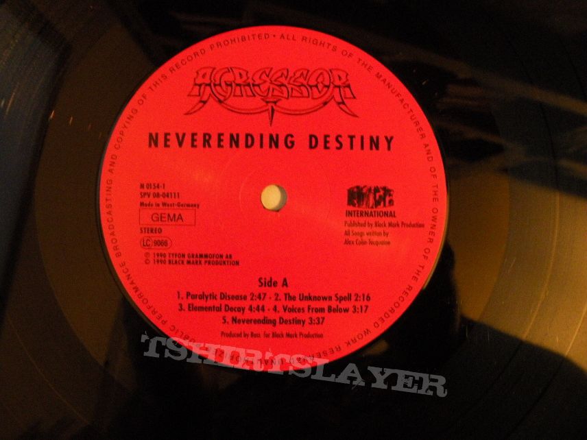 Agressor- Neverending destiny lp. 