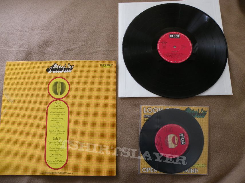 Asterix- Asterix lp and Asterix- Look out/ Open up your mind 7&quot;
