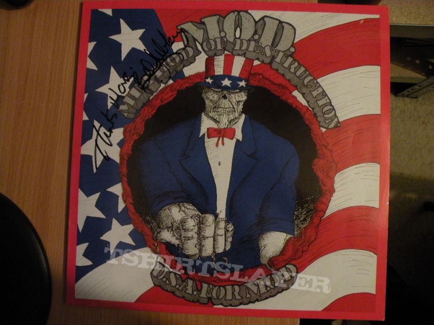 signed M.O.D.- U.S.A. for M.O.D. lp