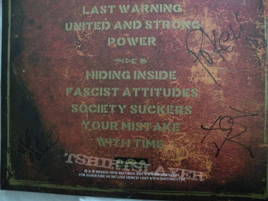 signed Agnostic Front- Victim in pain lp signed Agnostic Front- Victim in pain lp