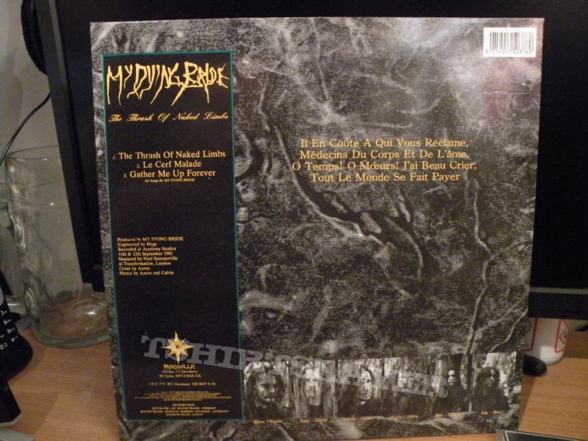 signed My Dying Bride - The thrash of naked limbs EP