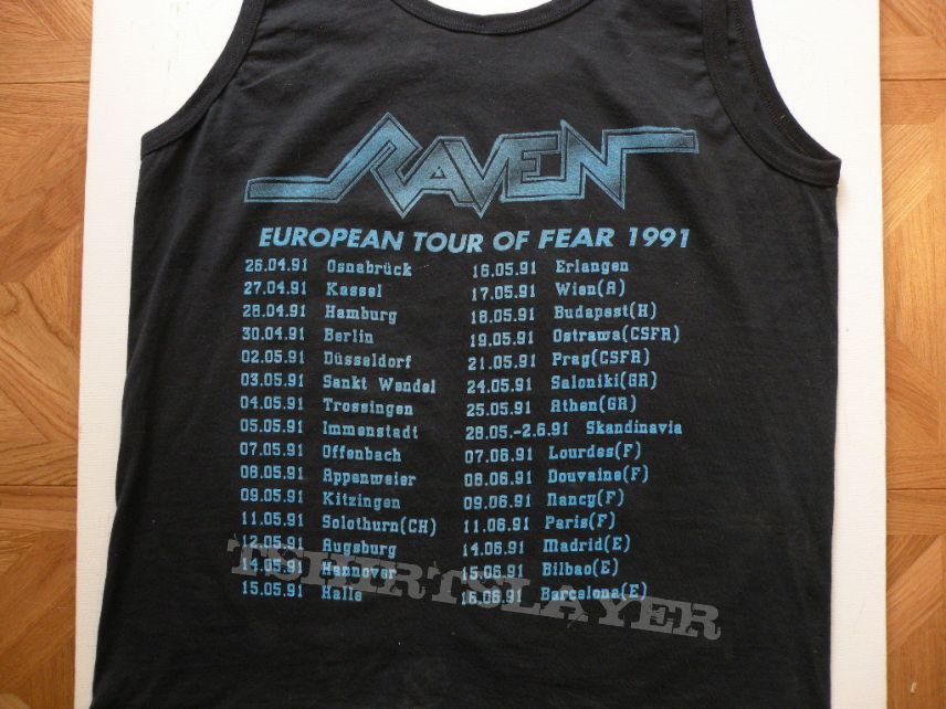 Raven- European tour of fear 1991 tourshirt