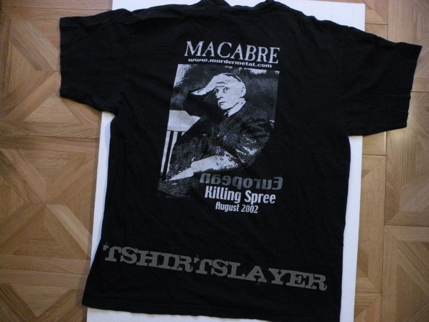 Macabre- European killing spree 2002 tourshirt