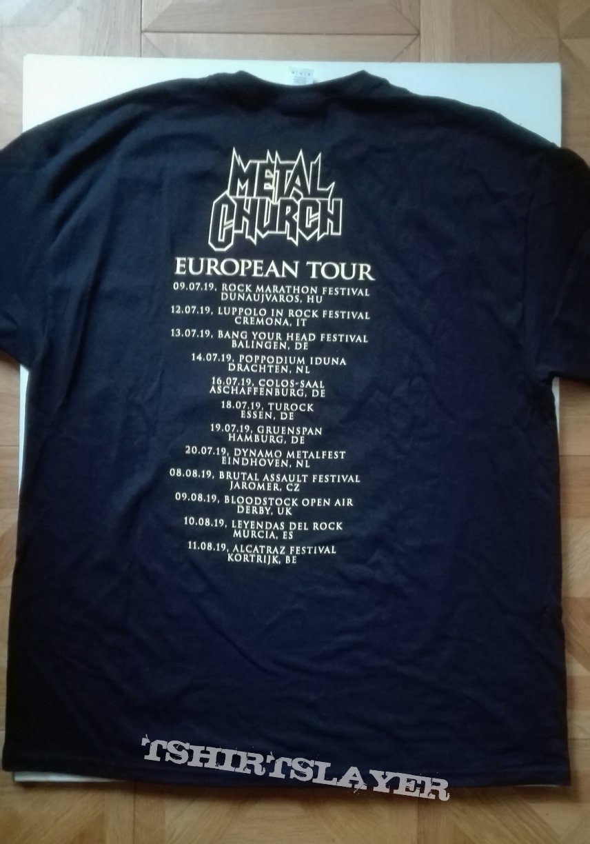 Metal Church 2019 European tourshirt