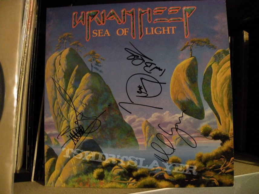 Other Collectable - signed Uriah Heep- Sea of light lp Castle Records 1995