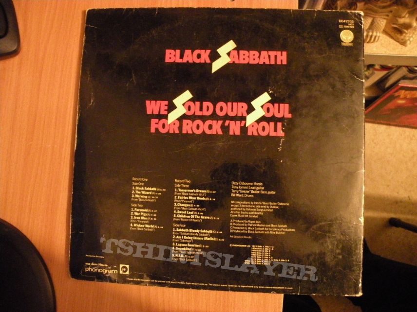 Black Sabbath- We sold our souls for Rock &#039;n&#039; Roll compilation lp