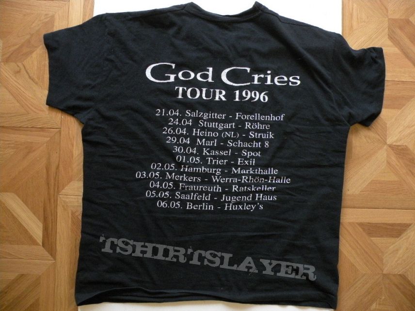 Asphyx- God cries 1996 tourshirt