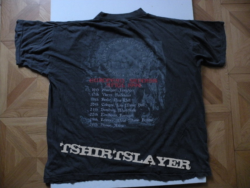 Paradise Lost- European sadness 1992 tourshirt