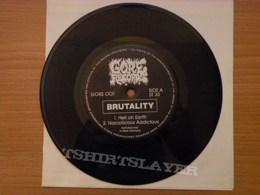 Brutality- Hell on earth 7&quot;