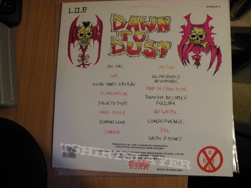 The Legion of Parasites- Dawn to dust lp