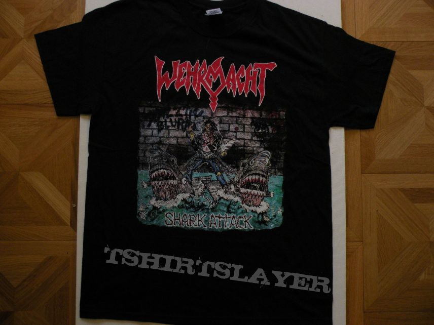 Wehrmacht- Shark attack- Hell &amp; heaven metal fest 2011 shirt