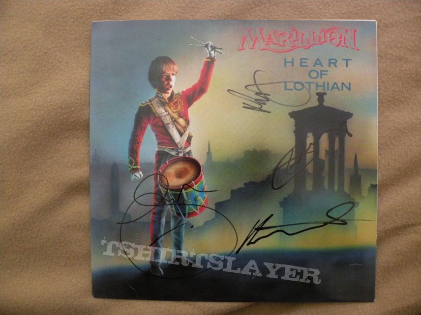 signed Marillion- Heart of Lothian 12&quot; ep