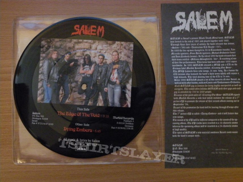 Salem- Dying embers pic 7&quot; 