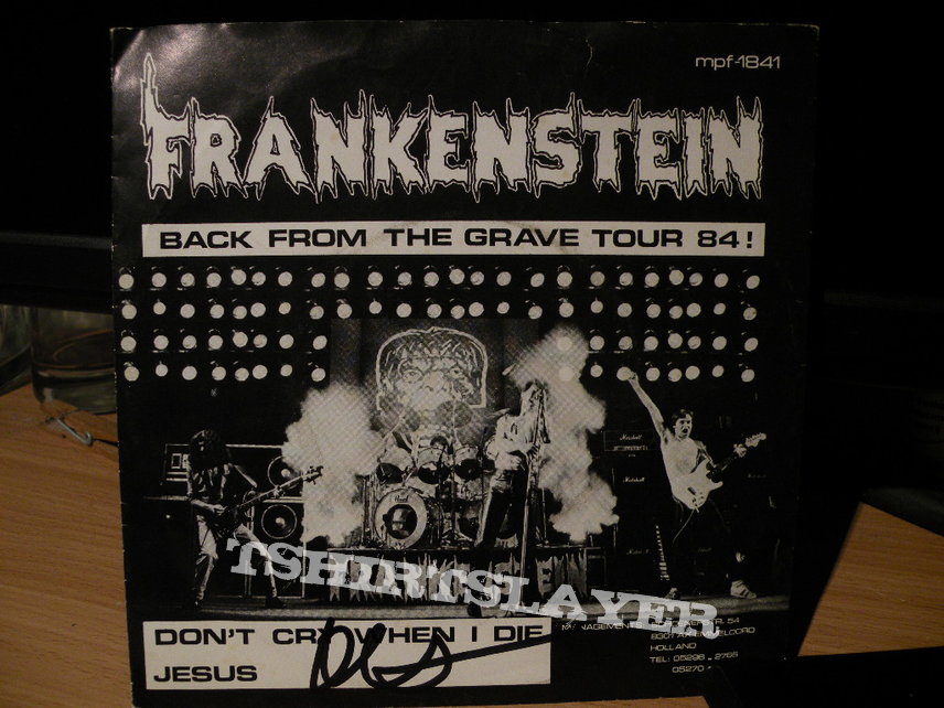 signed Frankenstein- Back from the grave tour 1984 7&quot;