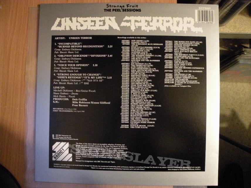 Unseen Terror- The Peel sessions EP
