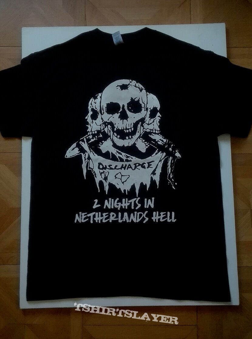 Discharge- 2 nights in Netherlands Hell 2020 tourshirt