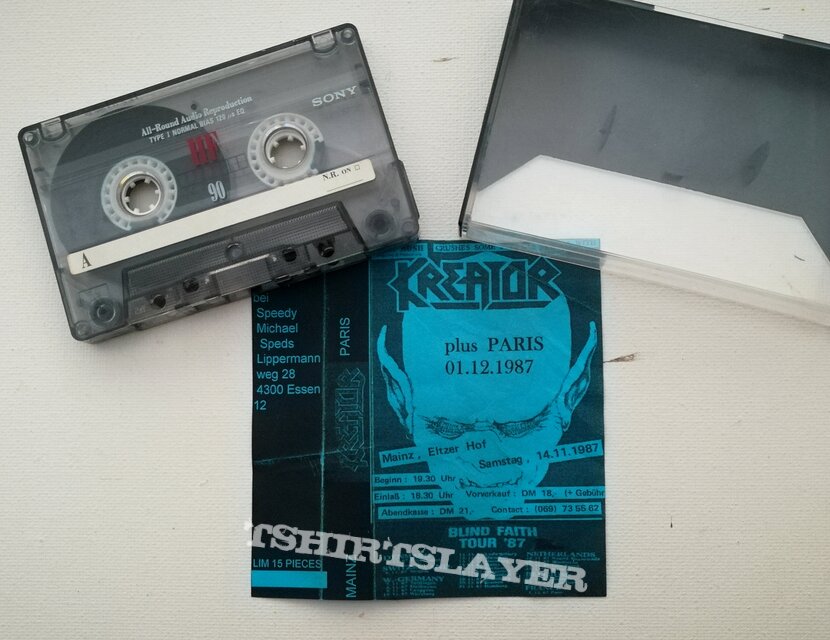 Kreator- Mainz 14-11-1987/ Paris 01-12-1987 live tape