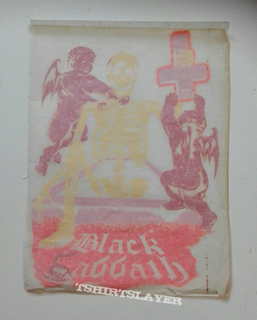 Black Sabbath iron on transfer