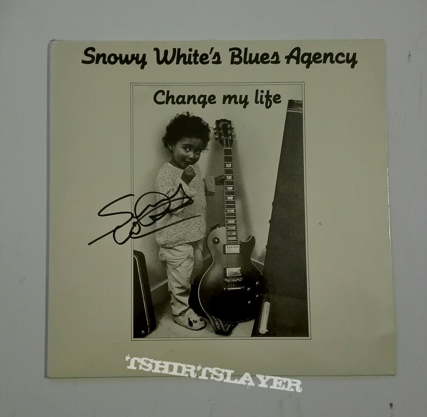 signed Snowy White&#039;s Blues Agency- Change my life lp