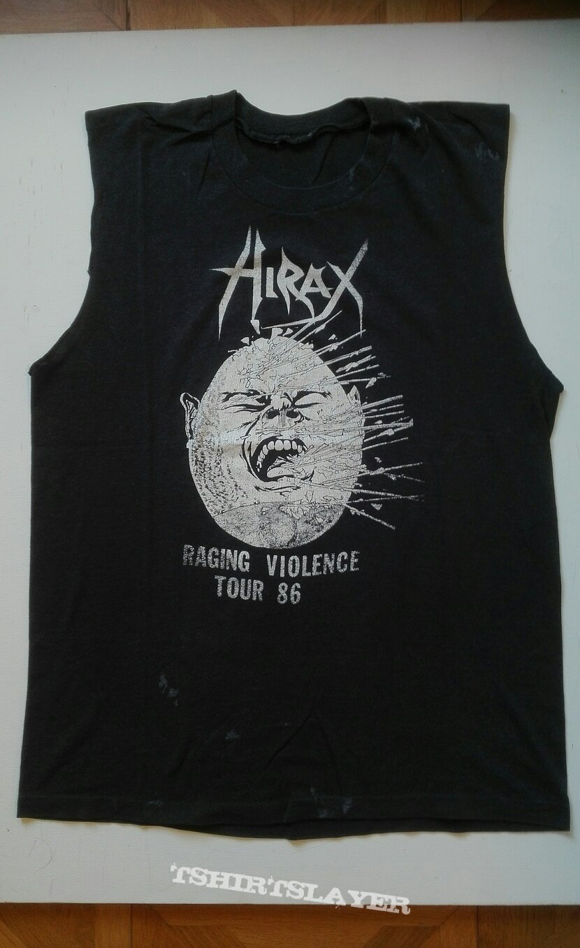 Hirax- Raging violence 1986 tourshirt