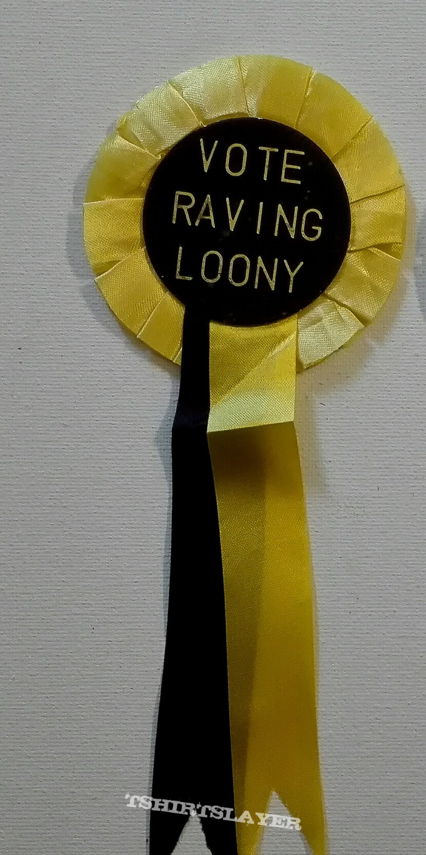 Lord Sutch/ Monster Raving Loony Party campaign rosette